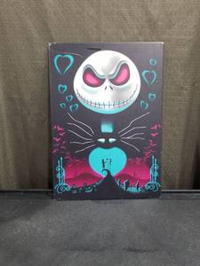 lot 3957 image: Nightmare Before Christmas Displate Metal Wall Art