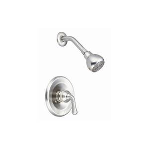 lot 20 image: Proflo Pf5220 2.0 GPM Single Function Shower Head - Nickel - Retail $87