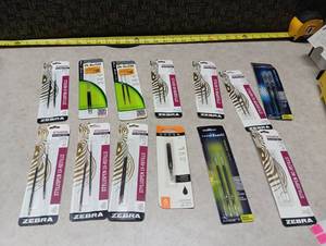 lot 24 image: Zebra & Cross Pen Refill Collection - Retail $25
