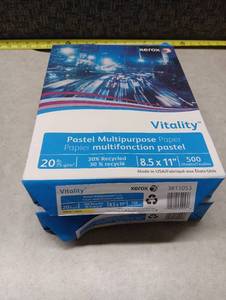 lot 60 image: Xerox Vitality Pastel Multipurpose Paper 500 Sheets 8.5 x 11 - Yellow - Lot of 2