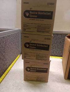 lot 68 image: Ecolab Neutral Disinfectant Cleaner - 44oz - 2 Bottle per Case - Lot of 3 Cases