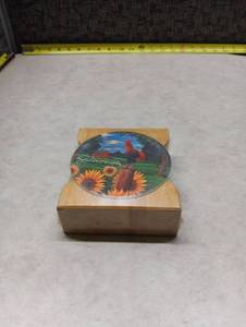 lot 96 image: Kansas Farm Scene Coaster Set - Retail $22