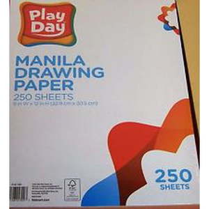 lot 110 image: Play Day Manila Drawing Paper 250 Pack Color 9x12