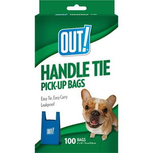 lot 114 image: OUT Handle Tie Dog Waste Bags, 100ct