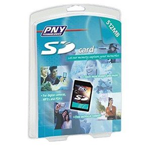 lot 115 image: pny psd512rf 512mb sd secure digital flash memory card