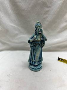 lot 110 image: Blue Glazed Religious Figure Statue