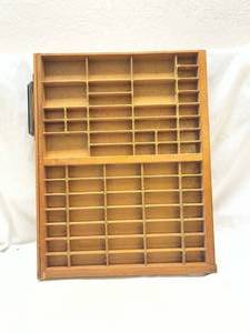 lot 112 image: Wooden Printers Type Case Drawer