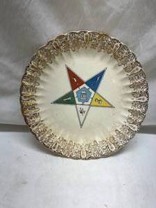 lot 121 image: Order of the Eastern Star Decorative Plate