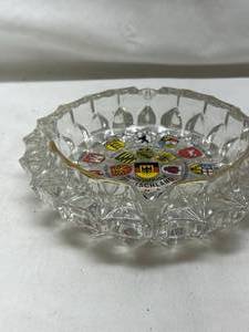 lot 125 image: German States Crystal Glass Ashtray
