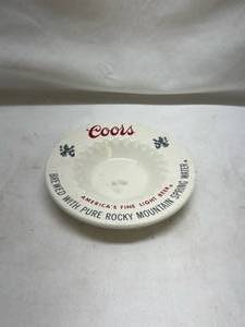 lot 127 image: Coors Brewery White Ceramic Ashtray