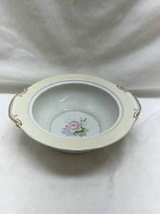 lot 133 image: Haviland Limoges Floral Serving Bowl