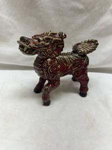 lot 146 image: Chinese Ceramic Foo Dog Figurine