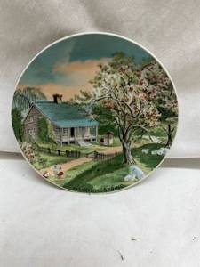 lot 157 image: Currier & Ives Spring Season Decorative Plate