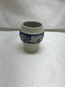lot 177 image: German Stoneware Shot Glass with Grape Design