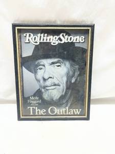 lot 181 image: Rolling Stone Magazine Merle Haggard Memorial Cover Framed