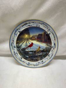 lot 195 image: Bradford Exchange Pinegrove Sunset Collector Plate Second in Series