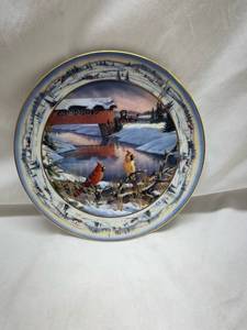 lot 198 image: Bradford Exchange Pinegrove Morning Collector Plate Fifth in Series