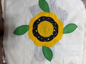 lot 334 image: Quilting Square Pieces From Around the World, 90 Pieces