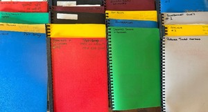 lot 332 image: Quilting Books, Patterns and Info Put Together by Homeowner