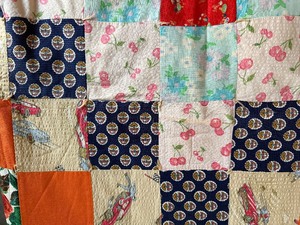 lot 199 image: Quilt - Charm Squares Approx 74X90