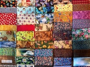 lot 216 image: Fabric Swatches, About 40