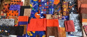lot 219 image: Fabric Swatches, HalloweenAutumn