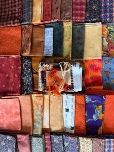 lot 236 image: Fabric Swatches and Remnants, HalloweenAutumn Theme