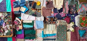 lot 245 image: Fabric Squares and Remnants