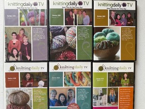 lot 118 image: DVDs -  Knitting Daily, Series 100-600