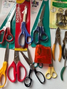 lot 130 image: Scissors, Snips and Pliers from Around the Craft Room