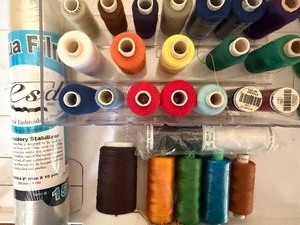 lot 136 image: Embroidery Thread and Stabilizer