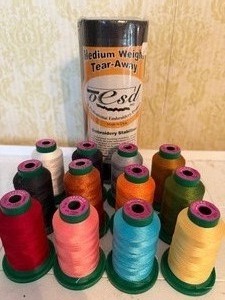 lot 137 image: Embroidery Thread and Stabilizer