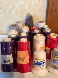 lot 140 image: Spools of Overlock and Serger Thread, New
