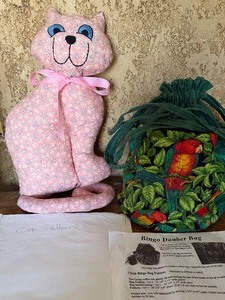 lot 148 image: Cat and Bingo Dauber Bag w Patterns