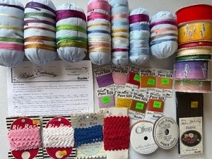 lot 155 image: Ribbon Crafts, Ric Rac, Homemade Ribbon Holders