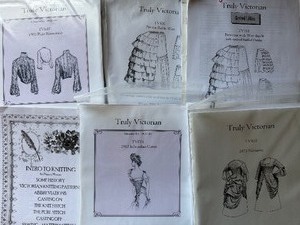 lot 156 image: Victorian Patterns (includes wire bustle)