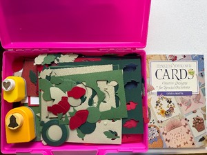 lot 159 image: Paper Cutters and Making Cards Book in Pink Case
