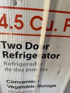Two Door Refrigerator, New in Box