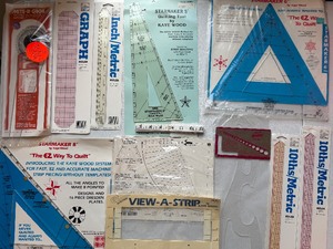 lot 166 image: Quilting Tools, Rulers