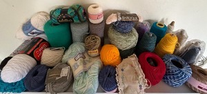 lot 375 image: Various Types of Yarn in a Basket