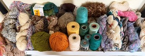 lot 376 image: Various Types of Yarn in a Basket