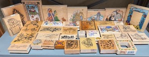 lot 384 image: LARGE LOT of Rubber Stamps