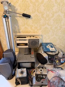 lot 401 image: Tripod, Radios, Cameras ad MORE