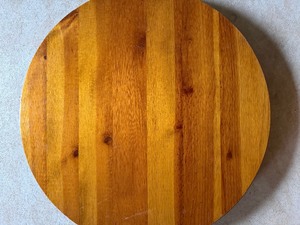 lot 414 image: Large Wood Lazy Suzan