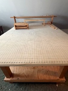 lot 451 image: HUGE Quilting Table and Accessories