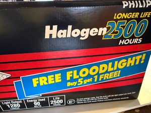lot 91 image: Flood Light Bulbs (5) in Box