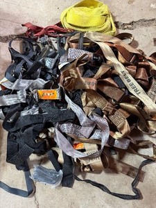 lot 767 image: Misc Straps in Large Sterilite Trunk, Please Read Description