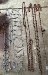 lot 776 image: Tire Chains, Tow Chains