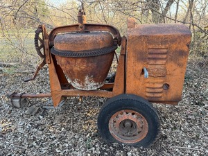 lot 807 image: Eclipse Cement Mixer, Gear Still Turns the Drum, Tires Need AirReplaced
