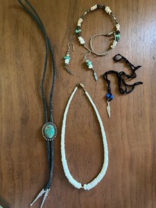 lot 193 image: Jewelry - Bolo Tie, Earrings and More